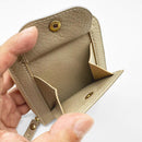 【本革キーケース】SMART MOVE! -type2 | コインポケットタイプ- Mica Beige (雲母の京唐紙) | 革加工 | RAKUKEI