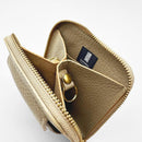 【本革キーケース】SMART MOVE! -type2 | コインポケットタイプ- Mica Beige (雲母の京唐紙) | 革加工 | RAKUKEI