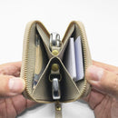 【本革キーケース】SMART MOVE! -type2 | コインポケットタイプ- Mica Beige (雲母の京唐紙) | 革加工 | RAKUKEI