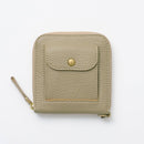 【本革キーケース】SMART MOVE! -type2 | コインポケットタイプ- Mica Beige (雲母の京唐紙) | 革加工 | RAKUKEI