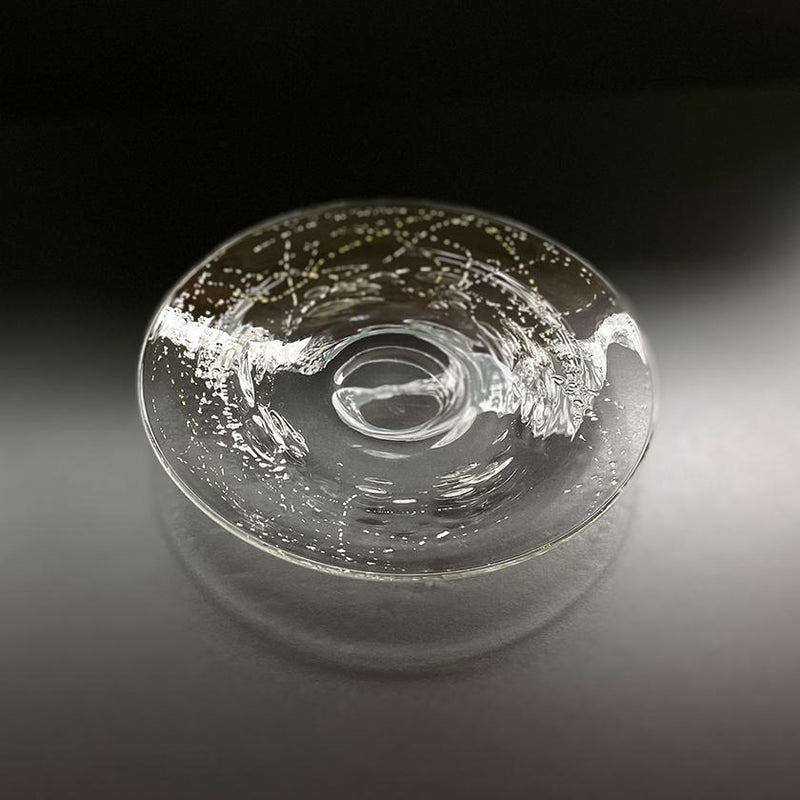 【吹きガラス】SUN GLASS STUDIO KYOTO 金銀舞 小皿