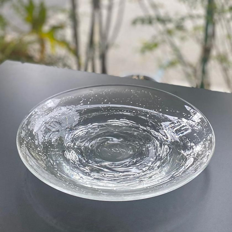 【吹きガラス】SUN GLASS STUDIO KYOTO 金銀舞 大皿