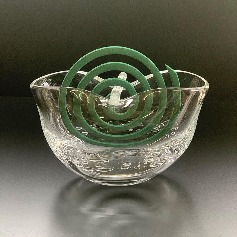 【吹きガラス】SUN GLASS STUDIO KYOTO 蚊取り線香ホルダー クリア