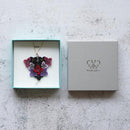 【ネックレス】tint  (アジサイ) LL パール付き | 京友禅