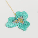 【ピアス】tint パンジー (S) 薄荷 | 京友禅 | Morphosphere