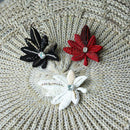 【ブローチ】tint リーフ 生地白 | 京友禅 | Morphosphere