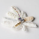 【ブローチ】tint リーフ 生地白 | 京友禅 | Morphosphere