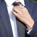 【手織り】KUSKA ガルザタイ (チャコールグレー)