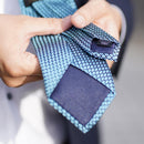 【手織りネクタイ】KUSKA ガルザタイ サックス 日本製 手織り