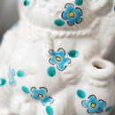 【置物】九谷焼コラボ Tanutanu 花 (ブルー) オス | 信楽焼