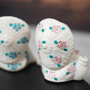 【置物】九谷焼コラボ Tanutanu 花セット | 信楽焼