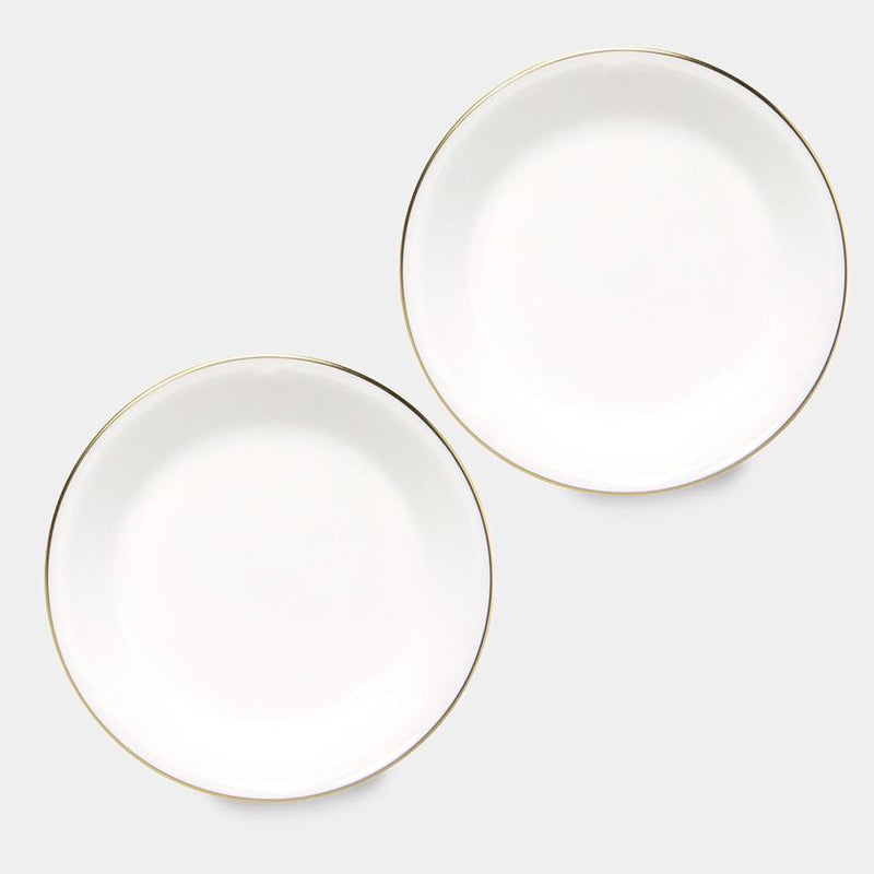 【磁器】大倉陶園 ゴールドライン 11cm小皿 ペアセット