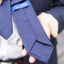 【西陣織】Nekado プリーツタイ ヘリンボーン ネイビー