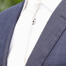 【西陣織】Nekado プリーツタイ サテンホワイト