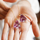 【ピアス】アメリカンピアス 星華 -seika- 2ヶ (金紫) | 切子 | 凛然