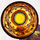 【グラス】冷酒グラス 銀湾の花-ginwan no hana- 瑠璃オレンジ | 切子