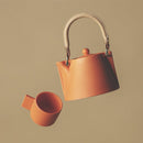 【美濃焼】晋山窯ヤマツ ティーポット＆ミニカップ 3点セット Voyage オランジュルーシー