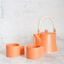 【美濃焼】晋山窯ヤマツ ティーポット＆ミニカップ 3点セット Voyage オランジュルーシー