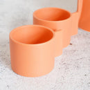 【美濃焼】晋山窯ヤマツ ティーポット＆ミニカップ 3点セット Voyage オランジュルーシー