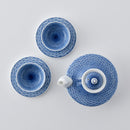 【酒器セット】二口燗瓶&台付盃 (2ヶ)平戸青海波 | 三川内焼 | 平戸松山窯