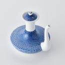 【酒器セット】二口燗瓶&台付盃 (2ヶ)平戸青海波 | 三川内焼 | 平戸松山窯