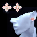 【アクセサリー】ウィローウッド柄 (ブローチ、ヘアクリップ、リング、ピアス 4点セット ) | つまみ細工