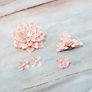 【アクセサリー】ウィローウッド柄 (ブローチ、ヘアクリップ、リング、ピアス 4点セット ) | つまみ細工