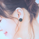 【ピアス】クロースフラワー 錫 (すず) | つまみ細工