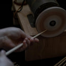 【漆 拭き漆 真塗】十八膳 箸 凛 ぎん・白 (1膳)