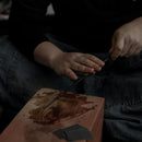 【漆 拭き漆 真塗】十八膳 箸 凛 あかがね・朱 (1膳)