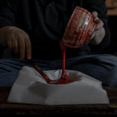 【漆 十八膳塗】十八膳 箸 こま 朱 (1膳)