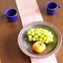 【大谷焼】森陶器 盛鉢 鉄色 (縁赤)