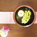 【大谷焼】森陶器 盛鉢 黒 (縁朱)