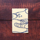 【はがき】水 紺 無地 (1枚)｜唐紙