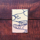 【はがき】水 紺 桃地 (1枚)｜唐紙