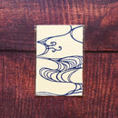 【はがき】水 紺 無地 (3枚)｜唐紙