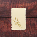 【はがき】水仙 金 無地 (3枚)｜唐紙