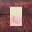 【はがき】水仙 金 桃地 (3枚)｜唐紙