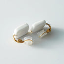 【イヤリング】白磁 スクエア | 有田焼 | 6.kiln