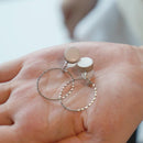 【イヤリング】白磁 シルバー | 有田焼 | 6.kiln