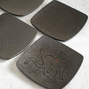 【銘々皿 5枚セット】 猫柄 | 津軽塗