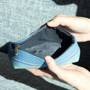 【カジュアルポーチ】ニライカナイ (青) | 八重山みんさー織り |あざみ屋