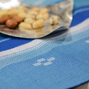 【プレイスマット】 やいまリーフ (青) 中 | 八重山みんさー織り |あざみ屋