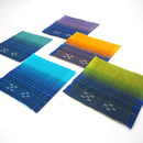 【コースター】シーグラデーション 2枚セット 紫 | 八重山みんさー織り |あざみ屋