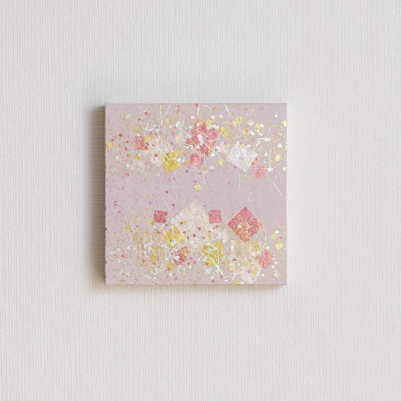 【アートパネル】春 桜小紋・箔 (S) | 金銀砂子細工 | 逸品集（菊池襖紙工場）