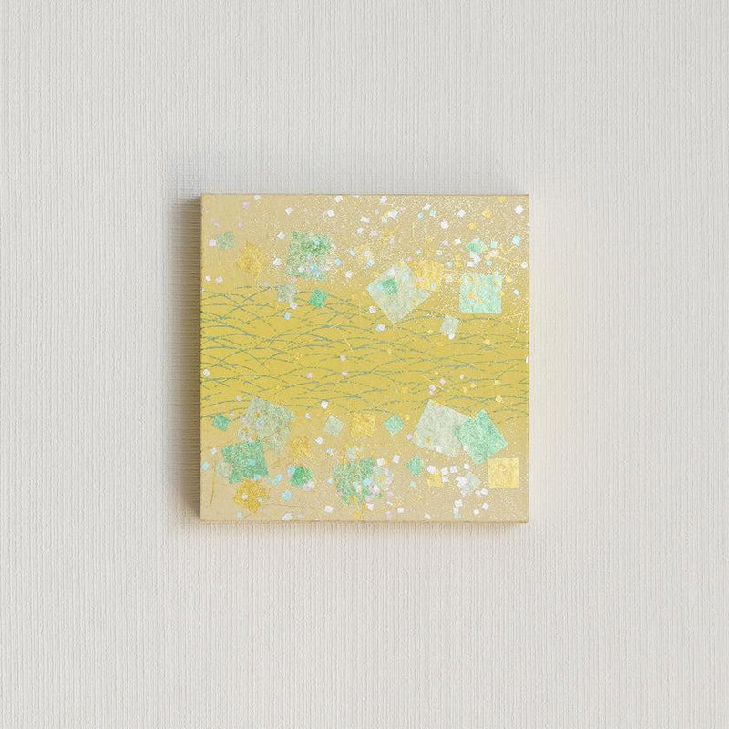【アートパネル】春 露草 (S) | 金銀砂子細工 | 逸品集（菊池襖紙工場）