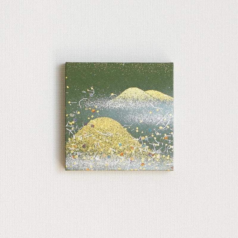 【アートパネル】夏 金山・草 (S) | 金銀砂子細工 | 逸品集（菊池襖紙工場）