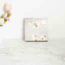 【アートパネル】冬 銀唐草 (S) | 金銀砂子細工 | 逸品集（菊池襖紙工場）