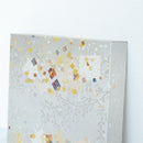 【アートパネル】冬 銀唐草 (S) | 金銀砂子細工 | 逸品集（菊池襖紙工場）