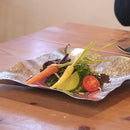 【お皿】すずがみ 24×24cm さみだれ | 高岡銅器